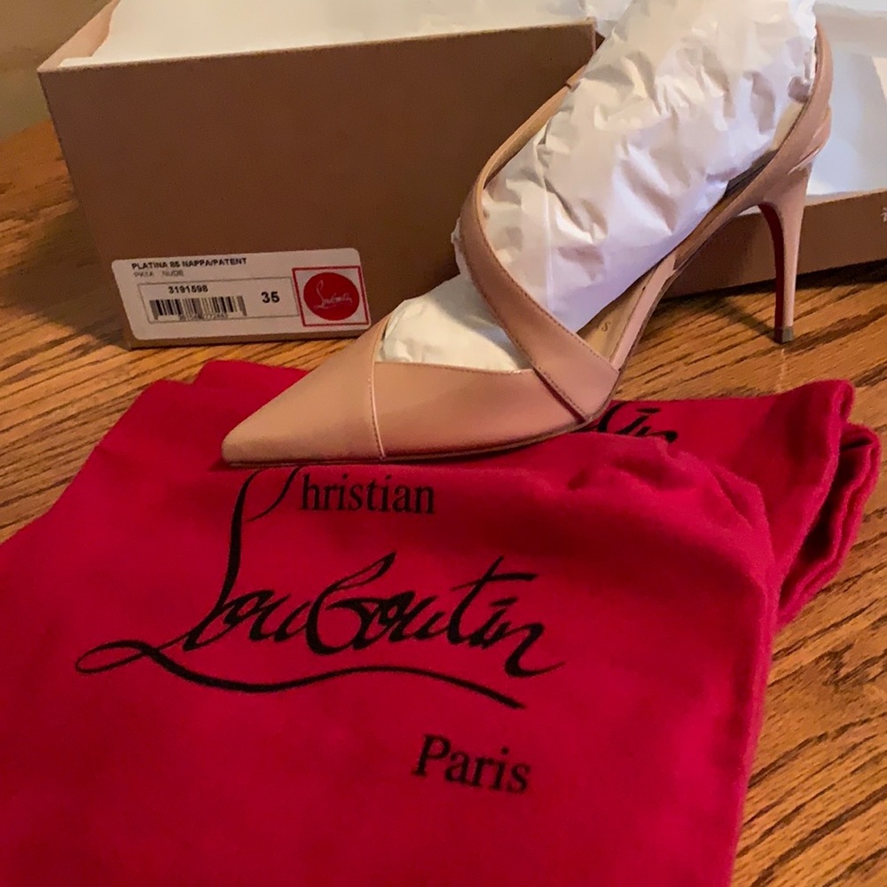 Platina 85 Napa/patent LV in Nude